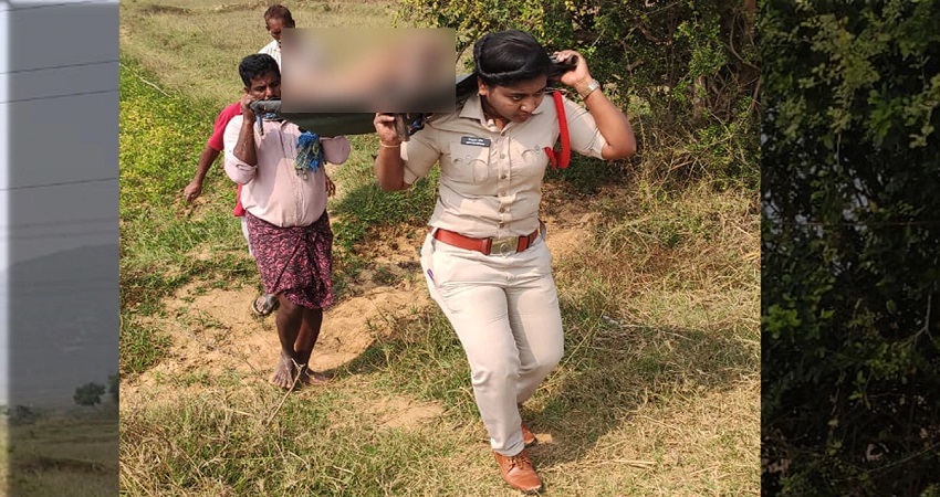 आंध्रप्रदेश में महिला सब-इंस्पेक्टर लावारिस लाश को लेकर चली 2 KM पैदल, अंतिम संस्कार भी किया आंध्रप्रदेश में महिला सब-इंस्पेक्टर लावारिस लाश को लेकर चली 2 KM पैदल, अंतिम संस्कार भी किया